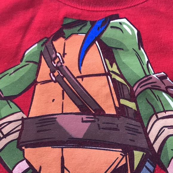 Nickelodeon Teenage Mutant Ninja Turtles Red Tee Shirt Youth Size Medium - Picture 8 of 10
